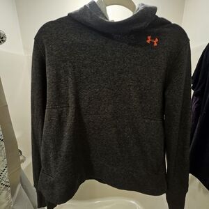 Under Armour Womens Dark Gray Sweater with Orange Logo
